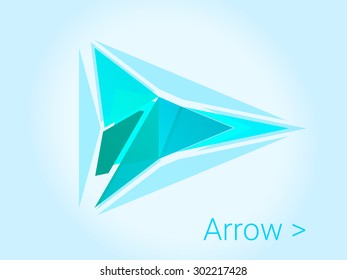 abstract arrow background. vector illustration