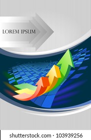 Abstract arrow brochure / banner  background
