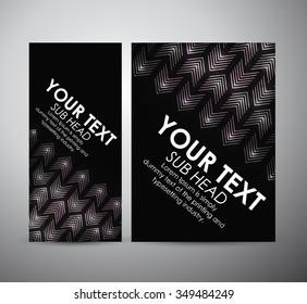 Abstract Arrow in Brochure business design template or roll up. Vector Illustration 