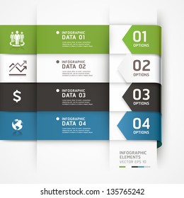 Abstract arrow business infographics template. Vector illustration. can be used for workflow layout, diagram, number options, step up options, banner, web design