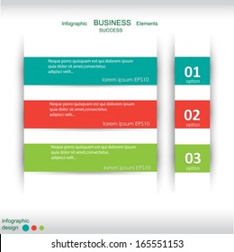 Abstract arrow business infographics template. Vector
