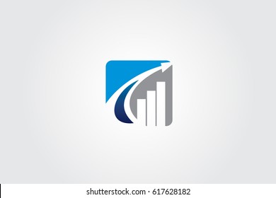 Abstract Arrow Up Business Logo
