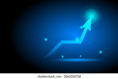 Abstract arrow Business and technology background.  Vector illustration.