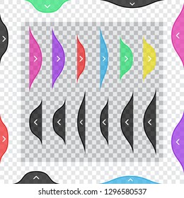 Abstract arrow buttons for the website