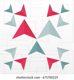 abstract arrow colorful background