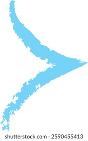 Abstract Arrow Crayon Hand Drawn Vector Illustration