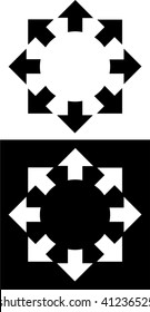 Abstract arrow design