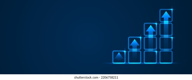 Abstract arrow direction. Business concept growth process. 