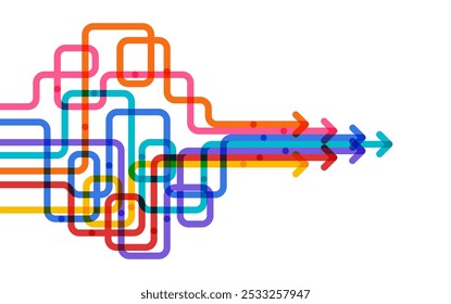 Abstract arrow direction. Business investment to success. financial data graph strategy. Technology background. High speed.