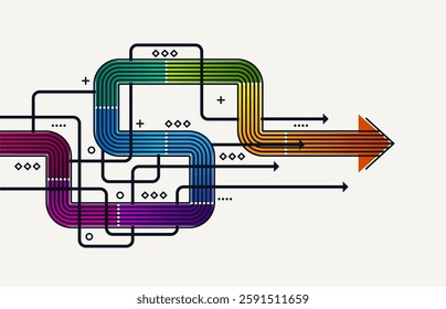 Abstract arrow direction. Business investment to success. financial data graph strategy. Technology background. High speed.