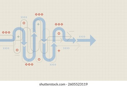 Abstract arrow direction. Business investment to success. financial data graph strategy. Technology background. High speed.