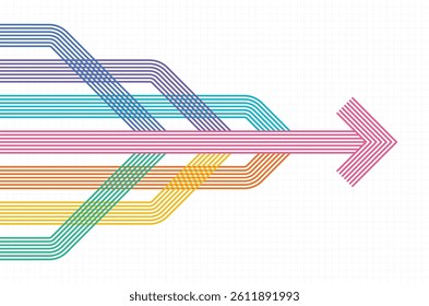 Abstract arrow direction. Business investment to success. financial data graph strategy. Technology background. High speed.
