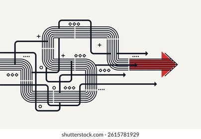 Abstract arrow direction. Business investment to success. financial data graph strategy. Technology background. High speed.