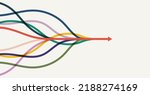 Abstract arrow direction. Technology background