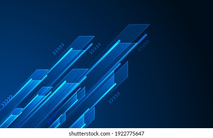 Abstract arrow direction. Technology background