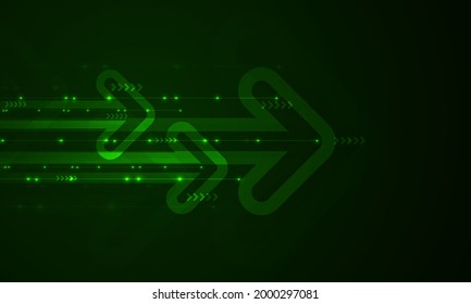 Abstract arrow direction. Technology background