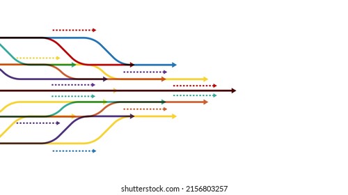 Abstract arrow direction. Technology background