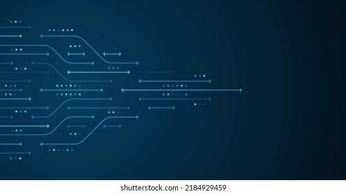 Dirección de flecha abstracta. Fondo de tecnología