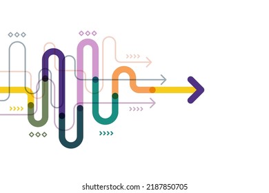 Dirección de flecha abstracta. Antecedentes tecnológicos. Alta velocidad. Alta tecnología