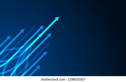 Abstract arrow direction. Technology background