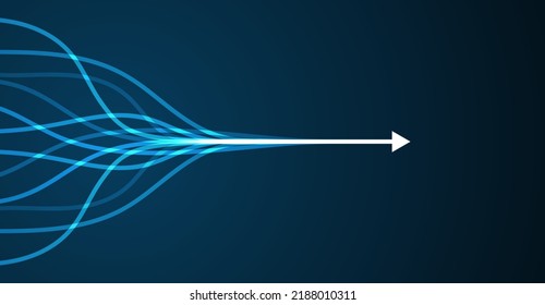 Abstract arrow direction. Technology background