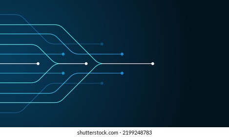Abstract arrow direction. Technology background 