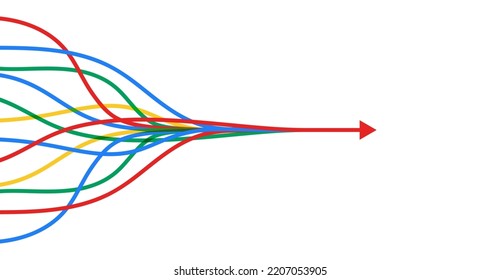 Abstract arrow direction. Technology background