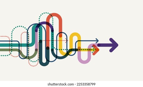 Abstract arrow direction. Technology background