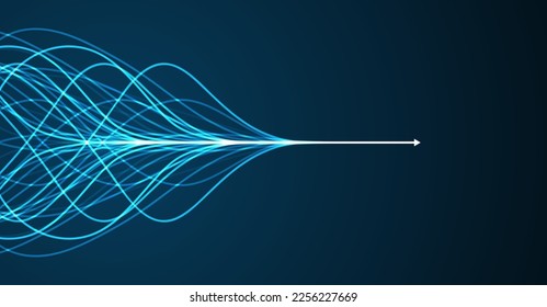 Abstract arrow direction. Technology background