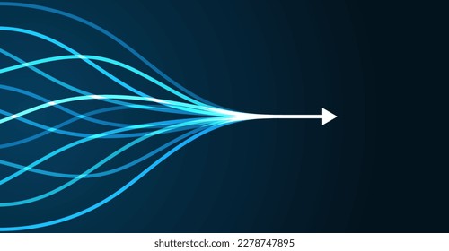 Abstract arrow direction. Technology background