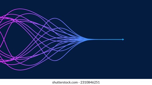 Abstract arrow direction. Technology background 