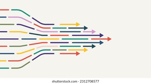 Abstract arrow direction. Technology background