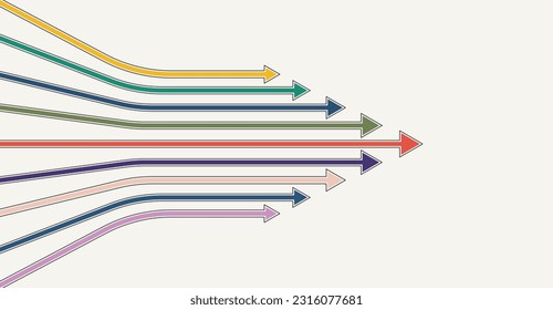 Abstract arrow direction. Technology background