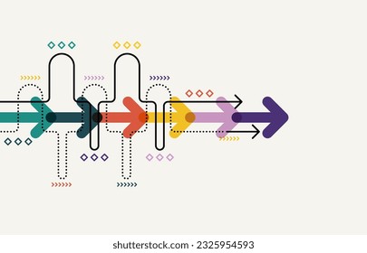 Abstract arrow direction. Technology background. High speed. Hi-tech