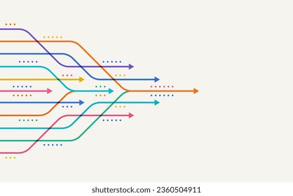 Abstract arrow direction. Technology background 