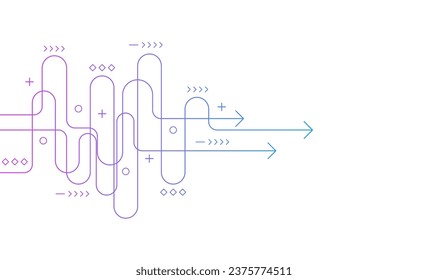 Abstract arrow direction. Technology background. High speed. Hi-tech