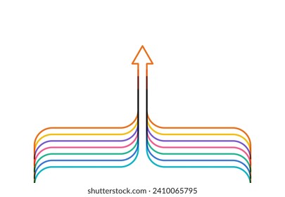 Abstract arrow direction. Technology background. High speed. Hi-tech