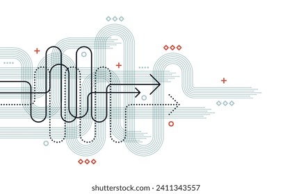 Abstract arrow direction. Technology background. High speed. Hi-tech