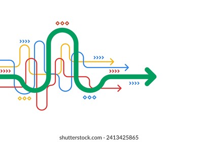 Abstract arrow direction. Technology background. High speed. Hi-tech
