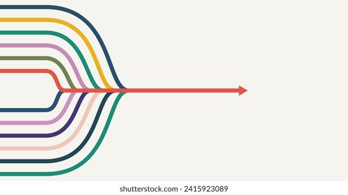 Abstract arrow direction. Technology background