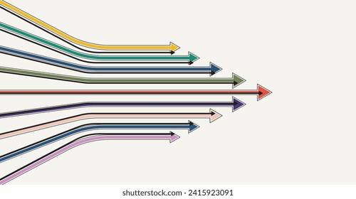 Abstract arrow direction. Technology background