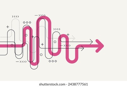 Abstract arrow direction. Technology background. High speed. Hi-tech