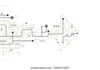 Abstract arrow direction. Technology background. High speed. Hi-tech