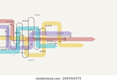 Abstract arrow direction. Technology background. High speed. Hi-tech