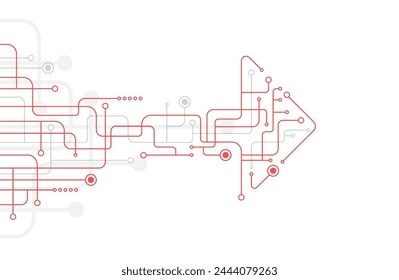 Abstract arrow direction. Technology background. High speed. Hi-tech