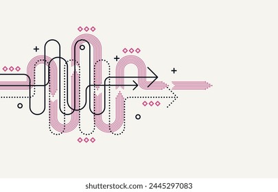 Abstract arrow direction. Technology background