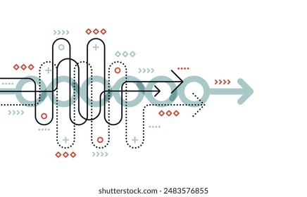 Dirección de flecha Abstractas. Fondo de Tecnología. Alta velocidad. Alta tecnología