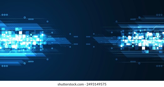 Dirección de flecha Abstractas. fondo de Tecnología