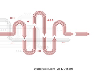 Abstract arrow direction. Technology background