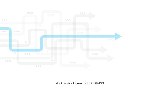 Abstract arrow direction. Technology background